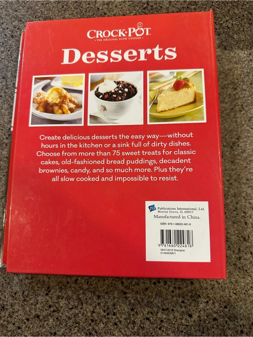 Crock-Pot Desserts Cookbook - Red Cover